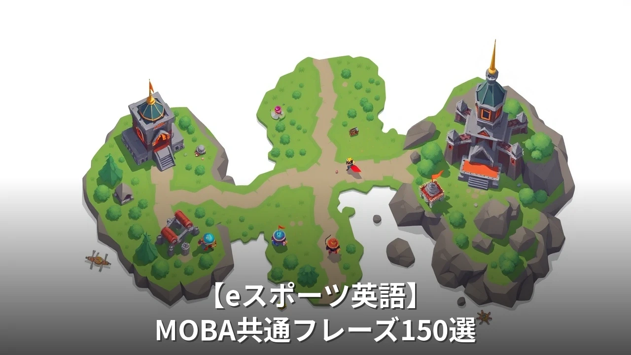 【eスポーツ英語】MOBA共通フレーズ150選｜レーン・ロール・オブジェクト用語